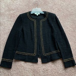 Black and gold St. John zip up